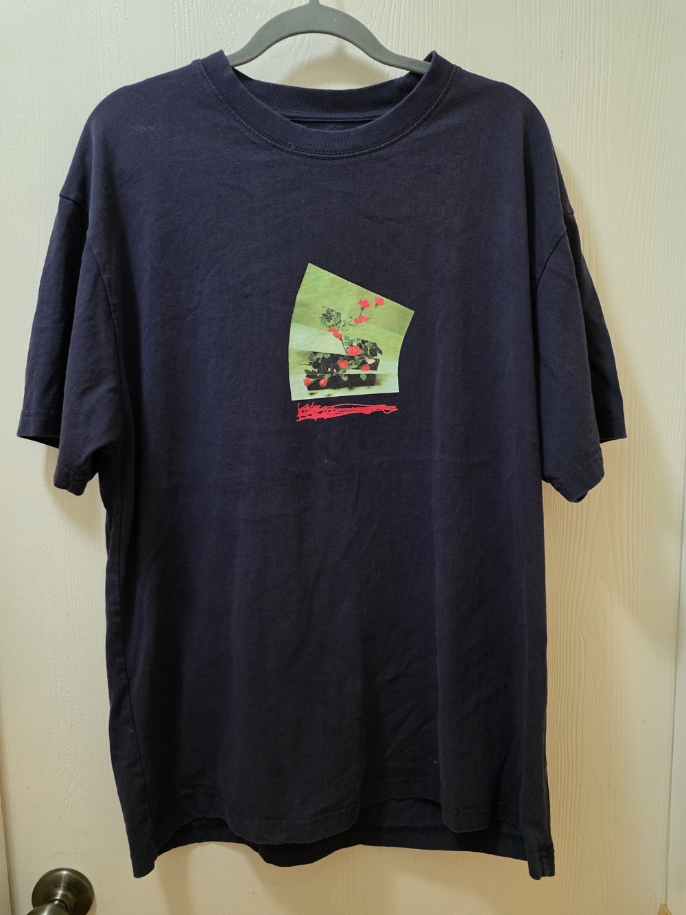 Hoddle Skateboarding Men's Navy Blue Art Graphic T-Shirt XL